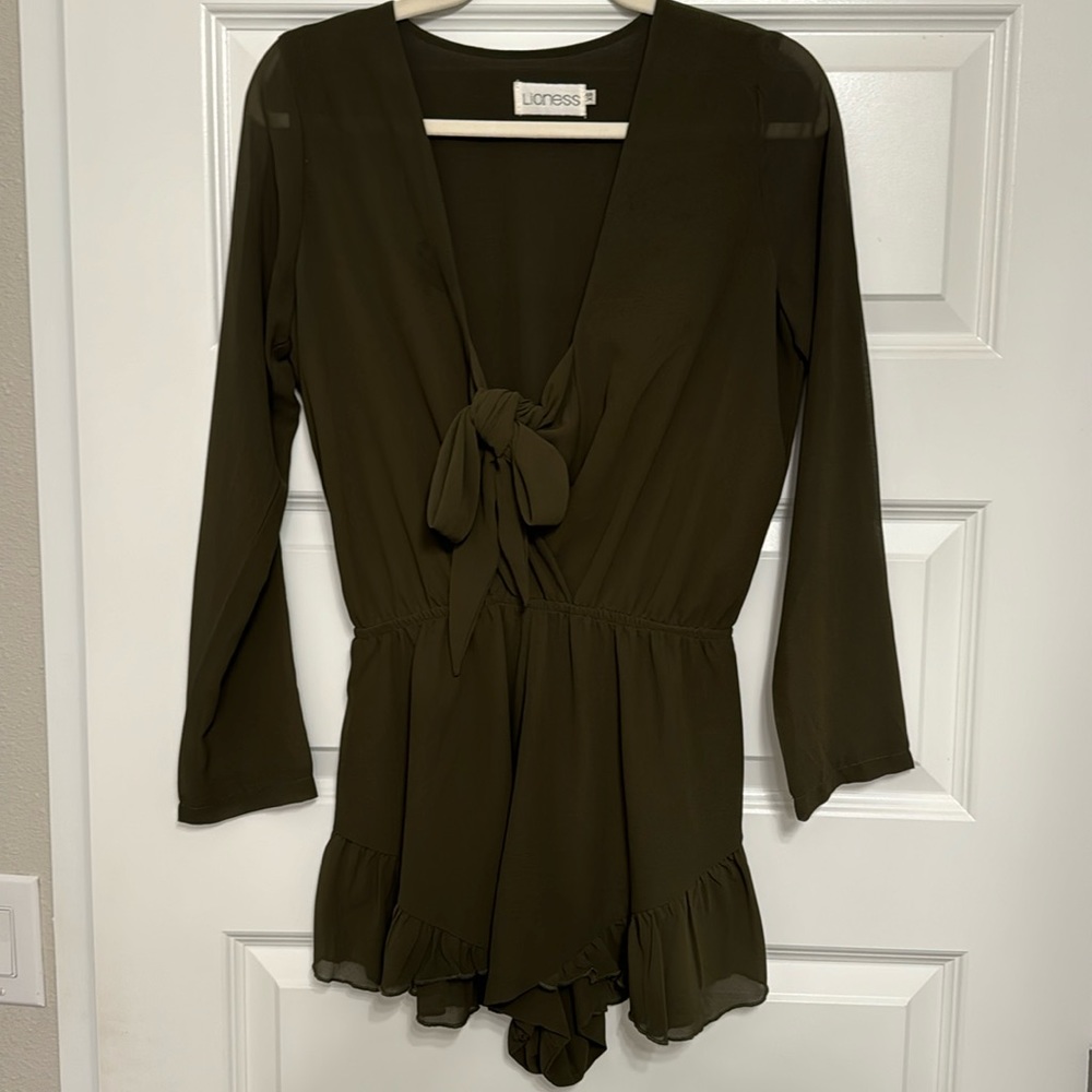 Olive colored Romper